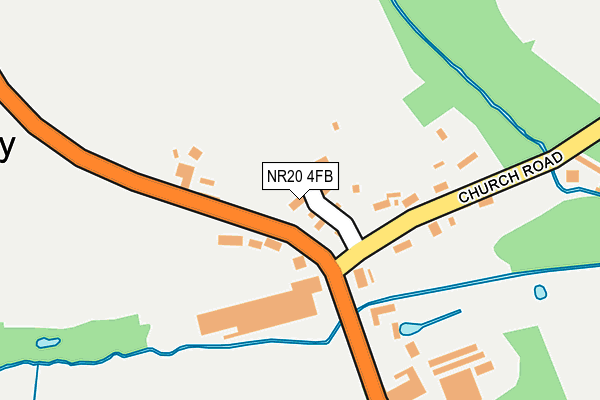 NR20 4FB map - OS OpenMap – Local (Ordnance Survey)