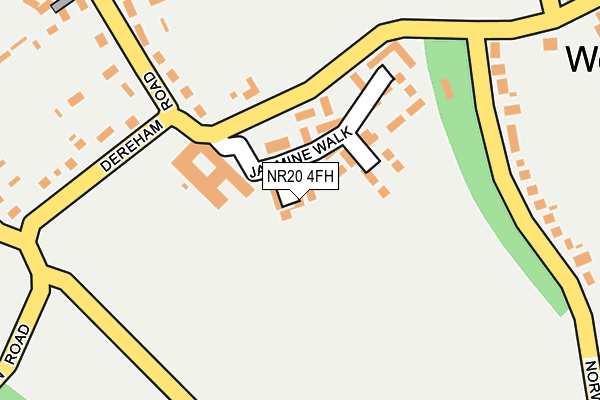 NR20 4FH map - OS OpenMap – Local (Ordnance Survey)