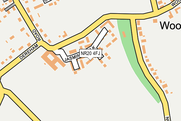 NR20 4FJ map - OS OpenMap – Local (Ordnance Survey)