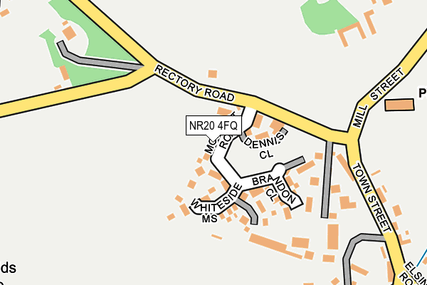 NR20 4FQ map - OS OpenMap – Local (Ordnance Survey)
