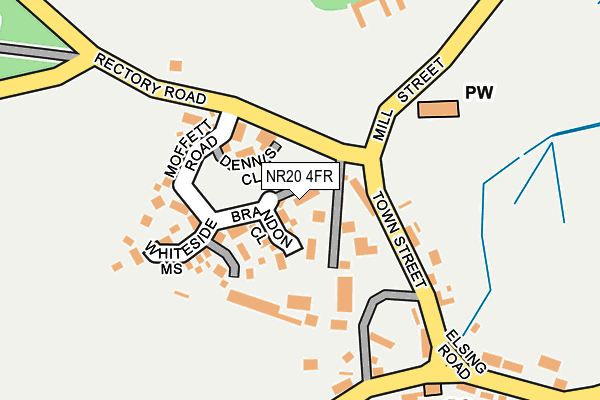 NR20 4FR map - OS OpenMap – Local (Ordnance Survey)