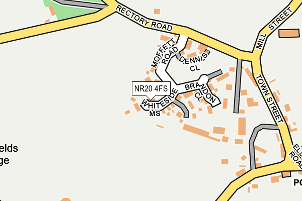 NR20 4FS map - OS OpenMap – Local (Ordnance Survey)