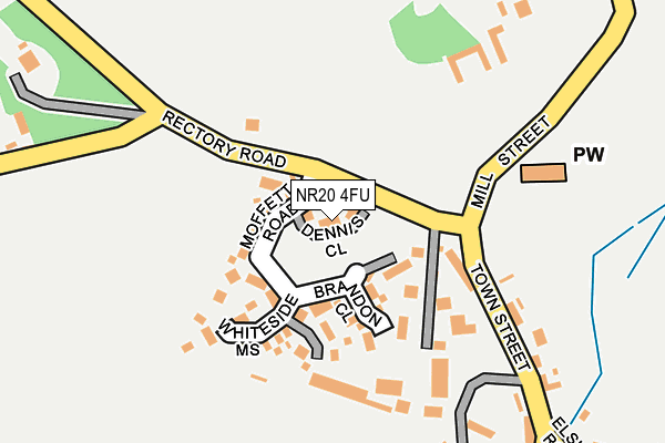 NR20 4FU map - OS OpenMap – Local (Ordnance Survey)