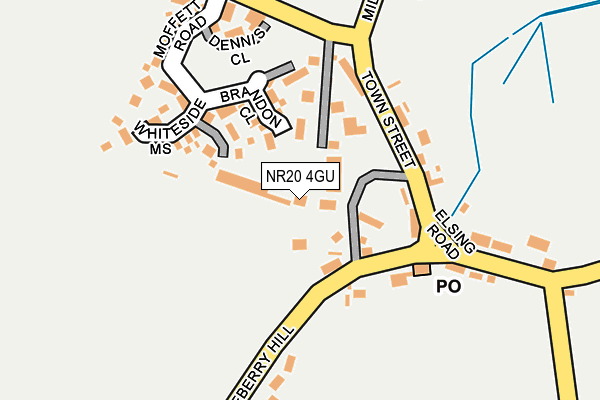 NR20 4GU map - OS OpenMap – Local (Ordnance Survey)