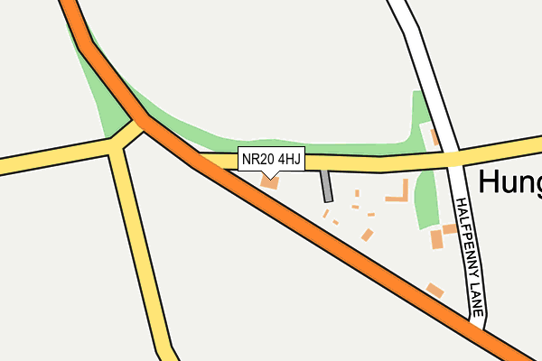 NR20 4HJ map - OS OpenMap – Local (Ordnance Survey)