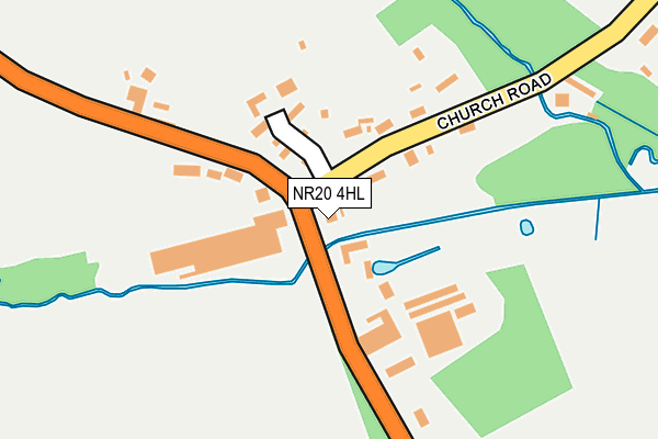 NR20 4HL map - OS OpenMap – Local (Ordnance Survey)