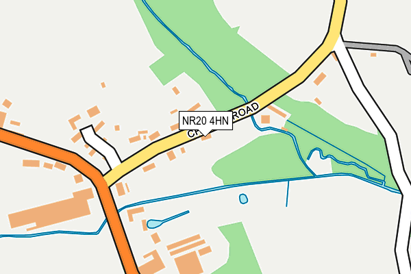 NR20 4HN map - OS OpenMap – Local (Ordnance Survey)