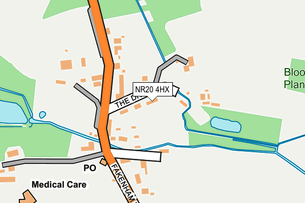 NR20 4HX map - OS OpenMap – Local (Ordnance Survey)