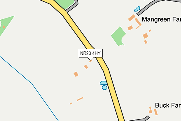 NR20 4HY map - OS OpenMap – Local (Ordnance Survey)