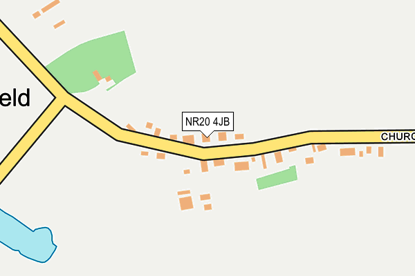NR20 4JB map - OS OpenMap – Local (Ordnance Survey)