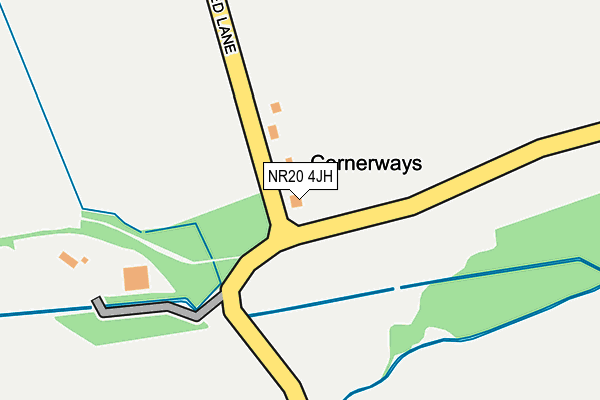 NR20 4JH map - OS OpenMap – Local (Ordnance Survey)