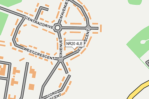 NR20 4LE map - OS OpenMap – Local (Ordnance Survey)