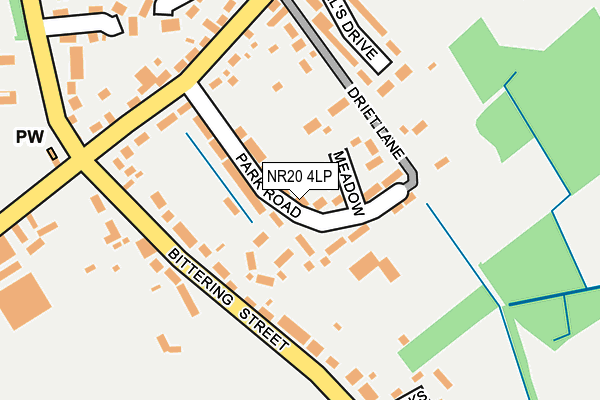 NR20 4LP map - OS OpenMap – Local (Ordnance Survey)