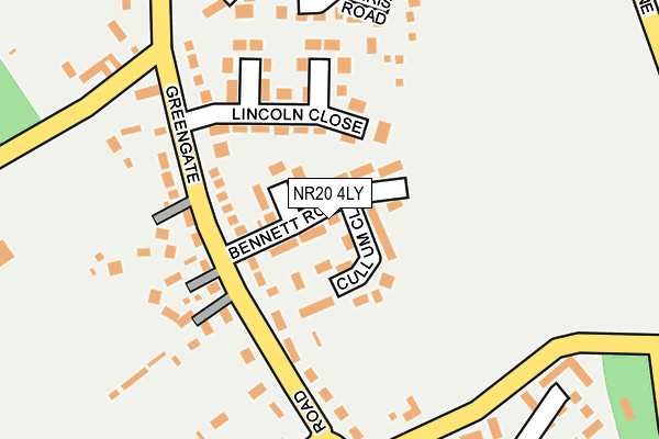 NR20 4LY map - OS OpenMap – Local (Ordnance Survey)
