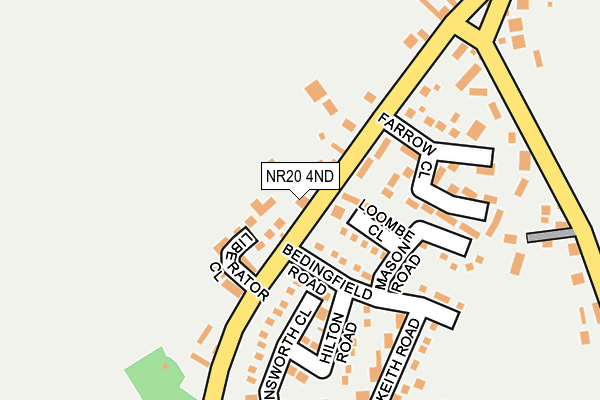 NR20 4ND map - OS OpenMap – Local (Ordnance Survey)