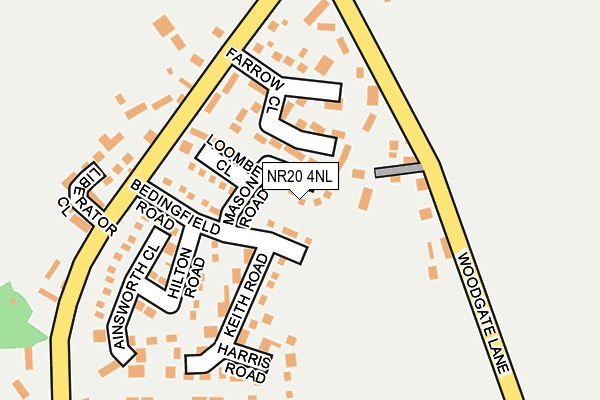 NR20 4NL map - OS OpenMap – Local (Ordnance Survey)