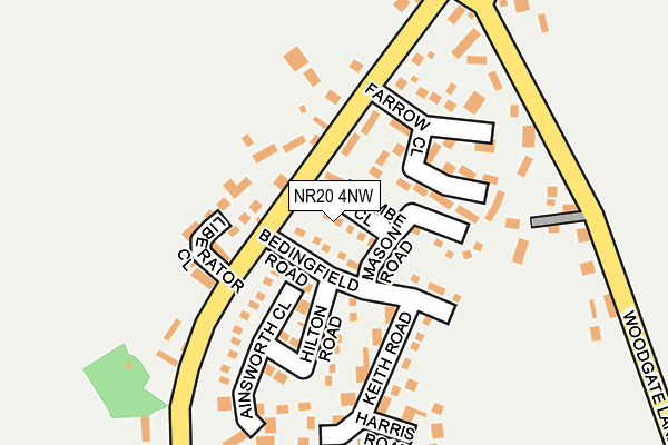 NR20 4NW map - OS OpenMap – Local (Ordnance Survey)