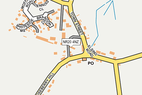 NR20 4NZ map - OS OpenMap – Local (Ordnance Survey)