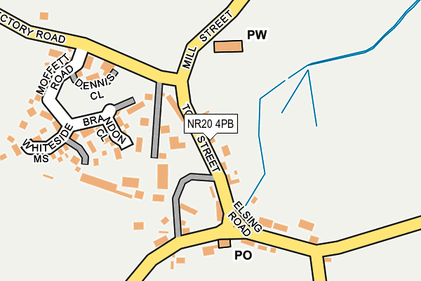 NR20 4PB map - OS OpenMap – Local (Ordnance Survey)