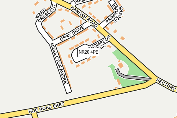 NR20 4PE map - OS OpenMap – Local (Ordnance Survey)