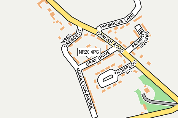 NR20 4PG map - OS OpenMap – Local (Ordnance Survey)
