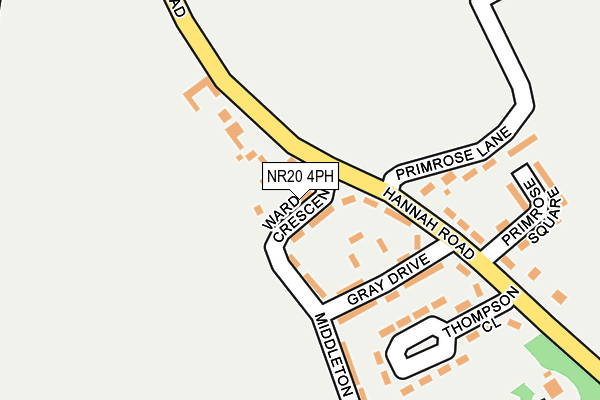 NR20 4PH map - OS OpenMap – Local (Ordnance Survey)