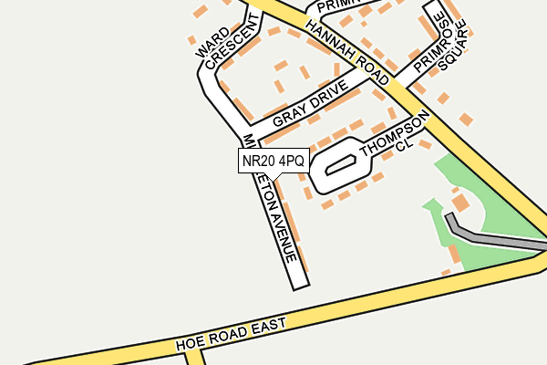 NR20 4PQ map - OS OpenMap – Local (Ordnance Survey)