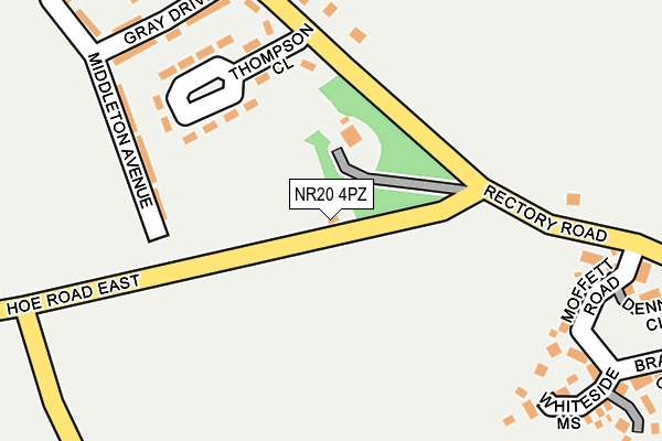 NR20 4PZ map - OS OpenMap – Local (Ordnance Survey)