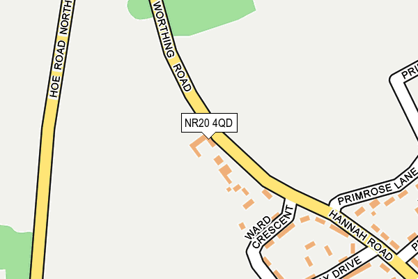 NR20 4QD map - OS OpenMap – Local (Ordnance Survey)