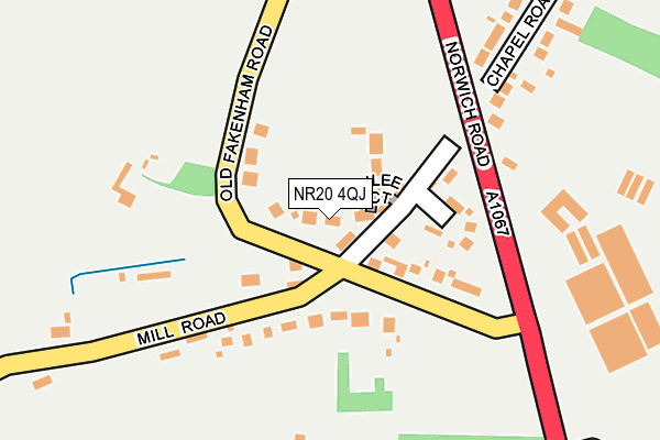 NR20 4QJ map - OS OpenMap – Local (Ordnance Survey)