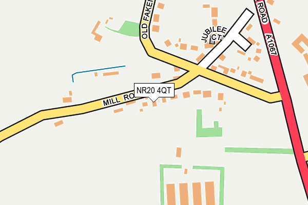 NR20 4QT map - OS OpenMap – Local (Ordnance Survey)