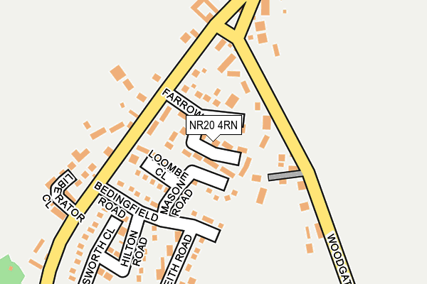 NR20 4RN map - OS OpenMap – Local (Ordnance Survey)
