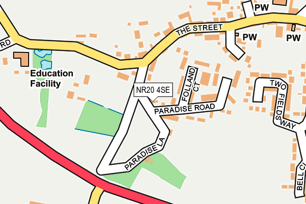 NR20 4SE map - OS OpenMap – Local (Ordnance Survey)