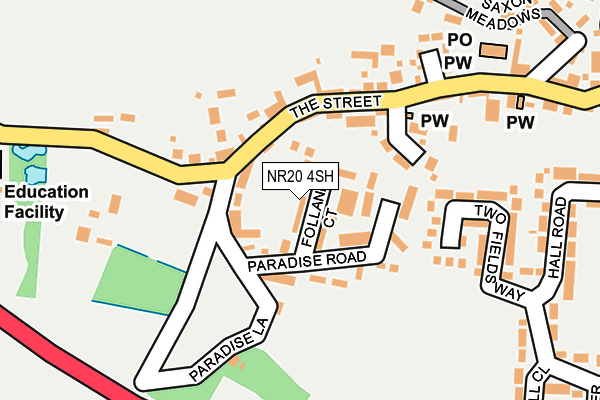 NR20 4SH map - OS OpenMap – Local (Ordnance Survey)