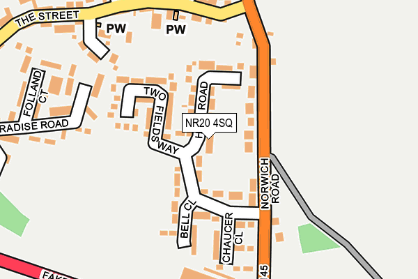 NR20 4SQ map - OS OpenMap – Local (Ordnance Survey)