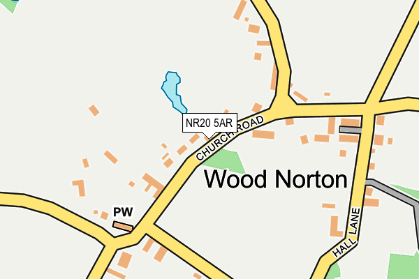 NR20 5AR map - OS OpenMap – Local (Ordnance Survey)