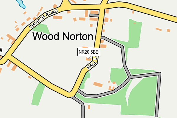 NR20 5BE map - OS OpenMap – Local (Ordnance Survey)