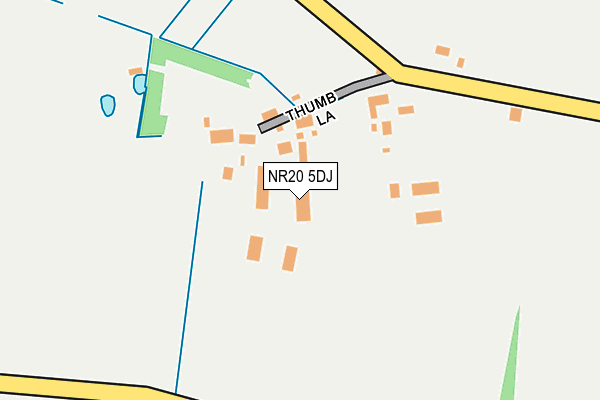 NR20 5DJ map - OS OpenMap – Local (Ordnance Survey)