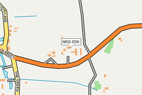 NR20 5DW map - OS OpenMap – Local (Ordnance Survey)