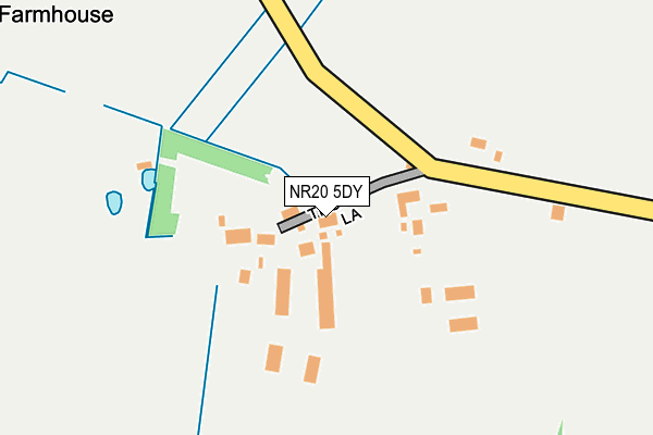NR20 5DY map - OS OpenMap – Local (Ordnance Survey)