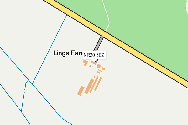 NR20 5EZ map - OS OpenMap – Local (Ordnance Survey)
