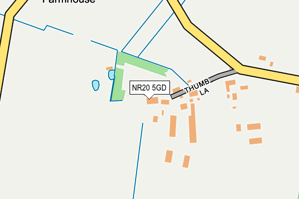 NR20 5GD map - OS OpenMap – Local (Ordnance Survey)