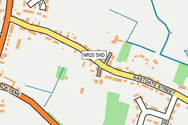 NR20 5HD map - OS OpenMap – Local (Ordnance Survey)