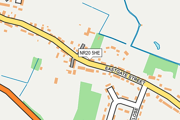 NR20 5HE map - OS OpenMap – Local (Ordnance Survey)