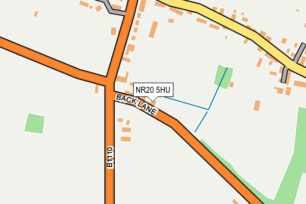 NR20 5HU map - OS OpenMap – Local (Ordnance Survey)