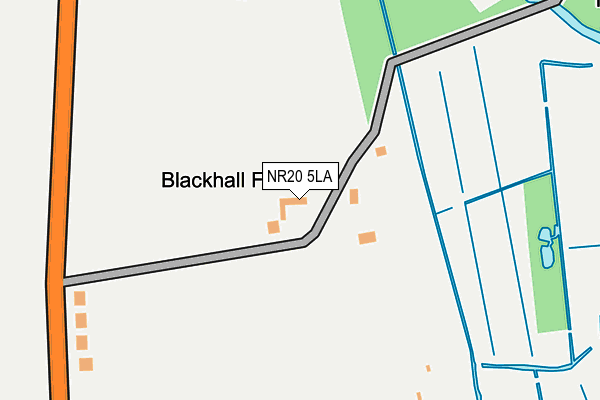 NR20 5LA map - OS OpenMap – Local (Ordnance Survey)
