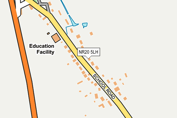 NR20 5LH map - OS OpenMap – Local (Ordnance Survey)
