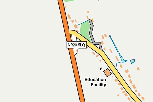 NR20 5LQ map - OS OpenMap – Local (Ordnance Survey)