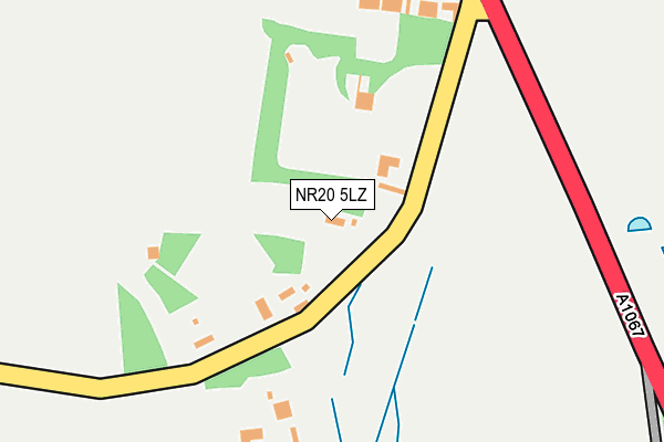 NR20 5LZ map - OS OpenMap – Local (Ordnance Survey)