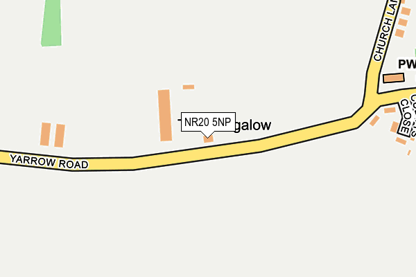 NR20 5NP map - OS OpenMap – Local (Ordnance Survey)